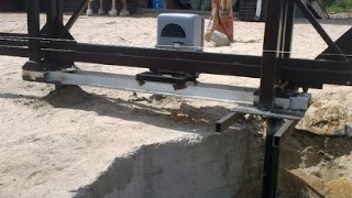 Купить сваи для ворот в Североморск. Заказать ворота на сваях под ключ от 21861 руб